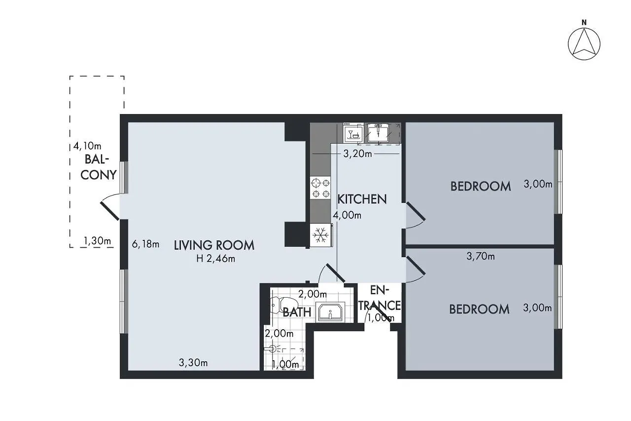 Sanders Charm - Amazing Two-Bedroom Apartment With Shared Garden Copenhagen